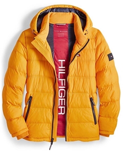 Мужской стеганый пуховик, желтый Tommy hilfiger