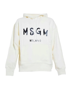 Толстовка с логотипом, белый Msgm