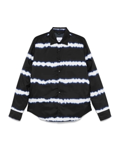 Рубашка с принтом тай-дай, черный Aspesi