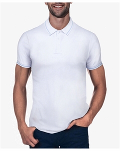 Мужская базовая рубашка поло в рубчик с коротким рукавом X-Ray, белый X-ray