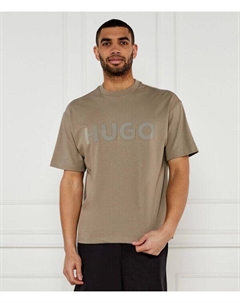 Футболка Динки Oversize fit, желтый Hugo