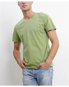 Мужская футболка из хлопкового джерси с короткими рукавами и v-образным вырезом Coin 1804