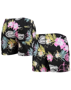 Мужские черные плавки florida gators с неоновым цветочным принтом, черный Foco