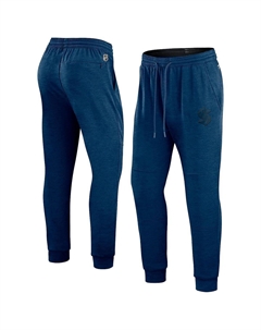Мужские фирменные спортивные штаны heather deep sea blue seattle kraken authentic pro road jogger, мульти Fanatics