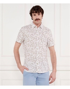 Льняная рубашка яма Slim fit, желтый Joop