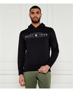 Графический свитер Regular fit, черный Gant