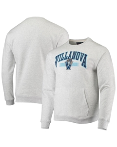 Мужская серая меланжевая толстовка upperclassman pocket pullover sweatshirt League Collegiate Wear, мульти Villanova wildcats