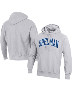 Мужская серая толстовка с капюшоном spelman college jaguars tall arch pullover, серый Champion