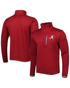 Мужской топ crimson alabama crimson tide park view omni-wick half-zip top Columbia