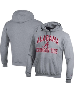 Мужской пуловер с капюшоном серого цвета Alabama Crimson Tide High Motor Champion