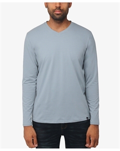 Мужская футболка с длинным рукавом из мягкой эластичной ткани с v-образным вырезом X-Ray X-ray