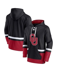Мужская фирменная черная толстовка с капюшоном oklahoma sooners first battle pullover, черный Fanatics