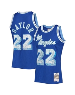 Мужская майка Элгина Бэйлора Ройал Лос-Анджелес Лейкерс 1960-61 Hardwood Classics Diamond Swingman, посвященная 75-летию Mitchell and ness