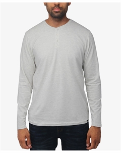 Мужская мягкая эластичная футболка с вырезом на пуговицах и длинными рукавами X-Ray, мульти X-ray