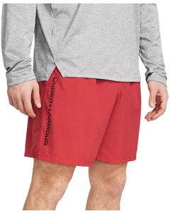 Мужские влагоотводящие шорты из технического материала с логотипом шириной 8-1/4 дюйма, оранжевый Under armour