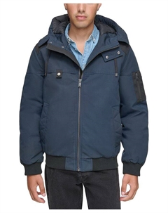 Мужская куртка-бомбер с капюшоном Wolmar, синий Marc new york