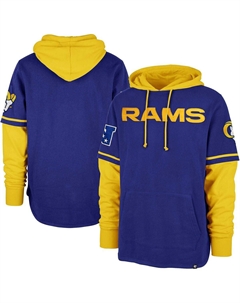 Мужской пуловер с капюшоном Royal Los Angeles Rams Shortstop '47 brand