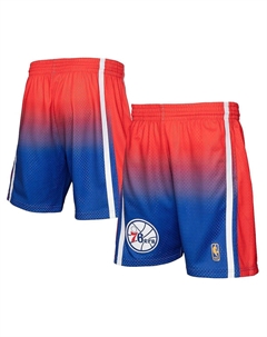 Мужские красные шорты Royal Philadelphia 76ers 1996/97 Hardwood Classics Fadeaway Reload 3.0 Swingman Mitchell and ness