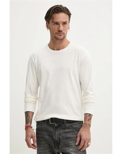 Хлопковая кофта с длинным рукавом, бежевый Hollister co.