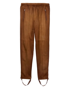 Замшевые брюки, коричневый Prada