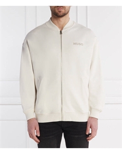 Свитер дрохомбер Oversize fit, желтый Hugo