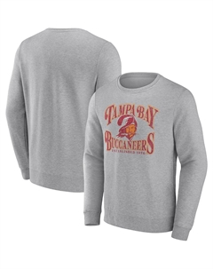 Мужская фирменная толстовка с принтом heathered charcoal tampa bay buccaneers playability pullover sweatshirt, мульти Fanatics