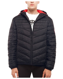 Мужская легкая стеганая куртка-пуховик с капюшоном Rokka&rolla