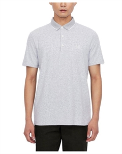 Мужская рубашка-поло из джерси приталенного кроя, серый Armani exchange