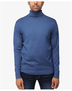 Мужской свитер с высоким воротником и пуловером, цвет Ink Blue X-ray