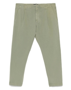 Брюки со складками, зеленый Dondup