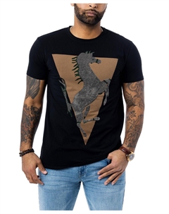 Мужская футболка со стразами и изображением животных X-ray