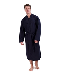 Мужской хлопковый халат вафельной вязки Hanes