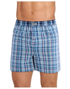 Мужские хлопковые боксеры свободного кроя, цвет Bright Plaid Jockey