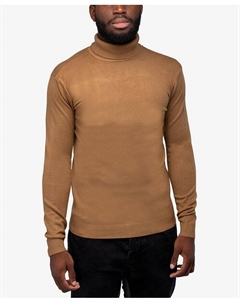 Мужской свитер с высоким воротником и пуловером, цвет British Khaki X-ray