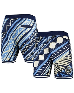 Мужские темно-синие шорты Philadelphia Union Tribal Fashion Mitchell and ness