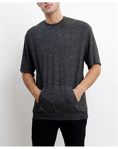 Мужская ультрамягкая и легкая футболка с карманами и короткими рукавами, серый Coin 1804