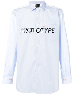 Omc рубашка prototype l синий Omc