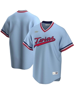 Мужская голубая майка команды Minnesota Twins Road Cooperstown Collection Team Nike