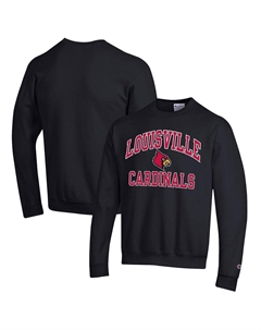 Мужской черный свитшот Louisville Cardinals High Motor Pullover Champion