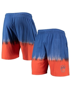 Мужские синие и оранжевые классические аутентичные шорты new york knicks hardwood, мульти Mitchell and ness