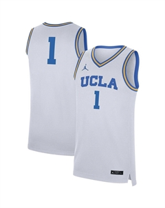 Мужская белая майка №1 UCLA Bruins Replica Jordan Air jordan
