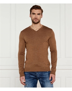 Шерстяной свитер jk-02damien Regular fit, коричневый Joop