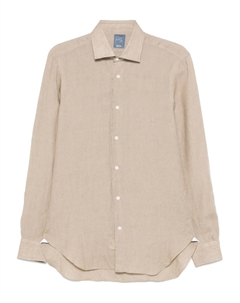 Льняная рубашка, коричневый Barba