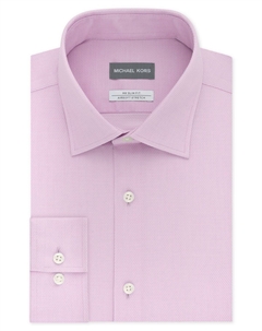 Мужская классическая рубашка slim fit airsoft performance non-iron, розовый Michael kors