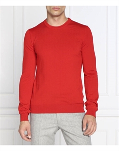 Шерстяной свитер san cedric-m1 Regular fit, красный Hugo