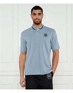 Рубашка поло Relaxed fit, синий Hugo