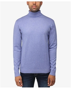 Мужской свитер с высоким воротником и пуловером, цвет Heather Blue X-ray