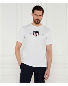 Архивная футболка с изображением щита Regular fit, белый Gant
