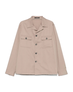 Рубашка с воротником-стойкой, коричневый Tagliatore