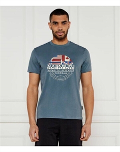 Футболка с рукавами S-образной формы Regular fit, синий Napapijri